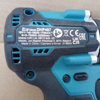 винтоверт безчетков нов Makita DHP487 - 18V, само боди,  може и пълен комплект, снимка 3 - Винтоверти - 39852527