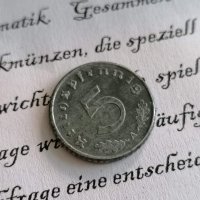 Райх монета - Германия - 5 пфенига | 1943г.; серия А, снимка 2 - Нумизматика и бонистика - 34674908