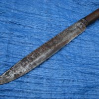 Каракулак кован нож с кания, снимка 2 - Антикварни и старинни предмети - 35028111