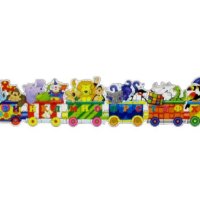 Пъзел-влак с Азбука и Цифри, 60 части, снимка 3 - Игри и пъзели - 43132338