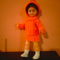 Колекционерска кукла GeGe France Vintage ретро 37 см, снимка 2 - Колекции - 44116488