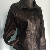 Дамско яке тип сако от естествена кожа "The Keenan leather" company , снимка 3 - Якета - 36507936
