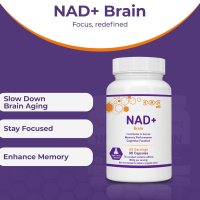 Ноотропна добавка NMN Bio NAD+ Brain Health за добра памет, забавя стареенето на мозъка - 90 капсули, снимка 4 - Хранителни добавки - 43764434