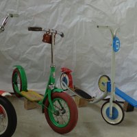 Ретро детски тротинетки с 12 цолови гуми произведени в СССР и DDR, снимка 2 - Велосипеди - 36920780