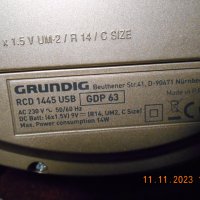 Grundig rcd 1445 cd-radio-usb, снимка 10 - Радиокасетофони, транзистори - 42993930