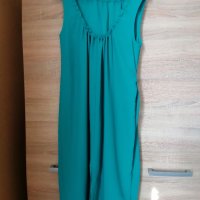 Зелена рокля+ подарък обеци, снимка 3 - Рокли - 32449146