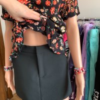 Zara черен панталон пола, снимка 2 - Панталони - 40485934