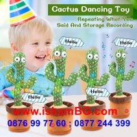 Пееща танцуваща и повтаряща играчка кактус Оги Dancing Cactus - код 3698, снимка 6 - Музикални играчки - 36915650