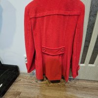 Красиво палто в розово-червено , снимка 2 - Палта, манта - 43257142
