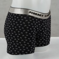 Памучни мъжки боксерки в тъмносиньо, черно и бяло марка Jimmy Sanders, снимка 12 - Бельо - 32475849