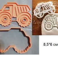 Камион пластмасов резец форма фондан тесто бисквитки, снимка 1 - Форми - 27959877