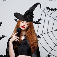 Нови 3 броя Голяма Хелоуин Черна шапка на вещица магьосник , снимка 6 - Други - 42944736