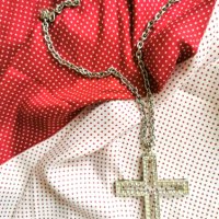 Koлие  кръст  златисто, снимка 6 - Колиета, медальони, синджири - 32875197