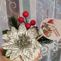 Коледни кашпи със сапунени коледни звезди и рози, снимка 5 - Коледни подаръци - 38798968