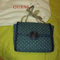 Оригинална Чанта деним на GUESS, снимка 2 - Чанти - 43622260