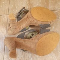 Дамски сиви чехли Replay 37, снимка 6 - Дамски обувки на ток - 33017259