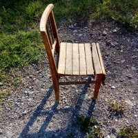 Старо ,автентично ,малко дървено столче ., снимка 1 - Декорация за дома - 36662288