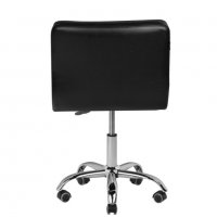Козметичен стол - табуретка с облегалка A-5299 - бял б черен 48/61 см, снимка 8 - Друго оборудване - 38393043