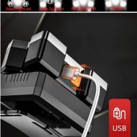 USB Акумулаторен  Фенер - Водоустойчиви 5 LED светлини 4 Режима На Работа - За Дейности На Открито , снимка 3 - Прожектори - 44043621