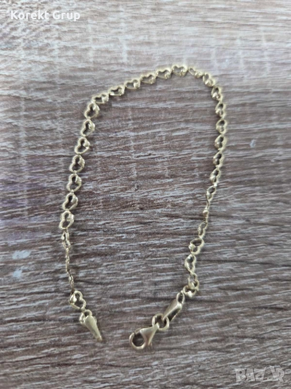 Златна гривна дамска, снимка 1