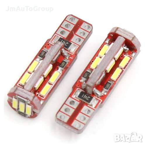 LED Габарит 19 диода, T10 W5W, 12V, 6000K, Canbus, 1 брой, снимка 1