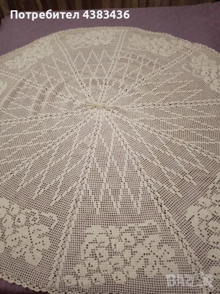 плетена покривка, снимка 1