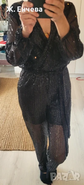 модерен гащеризон с пайети, снимка 1