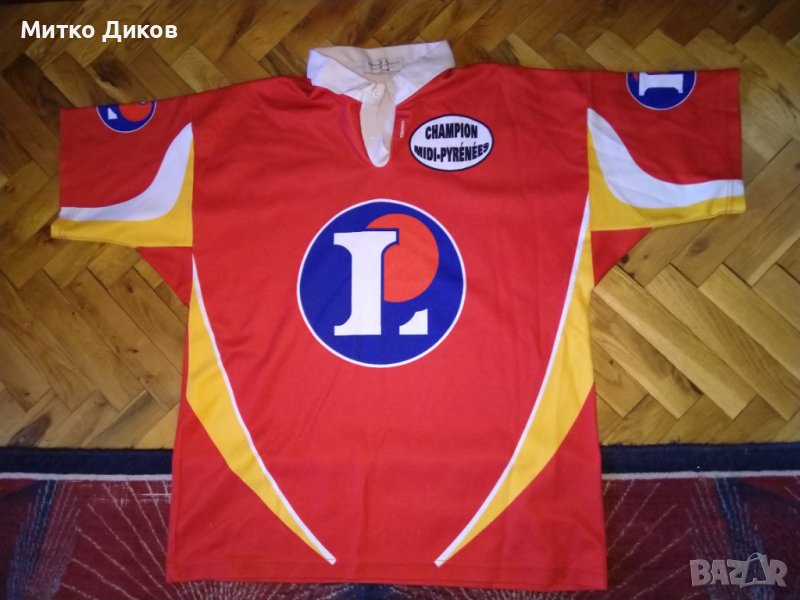 Тениска ръгби маркава на Еспирит -Миди Пиринеи Франция №21 размер Л-ХЛ, снимка 1