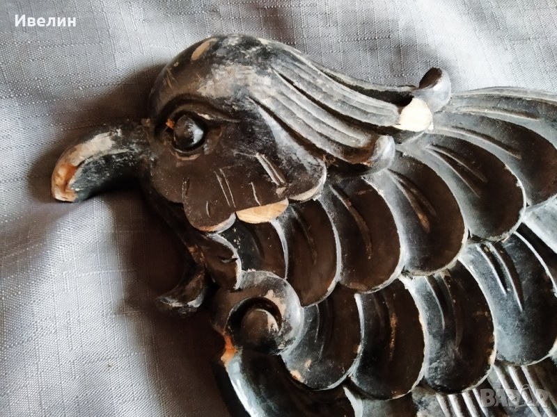 дървена декорация-сокол , снимка 1