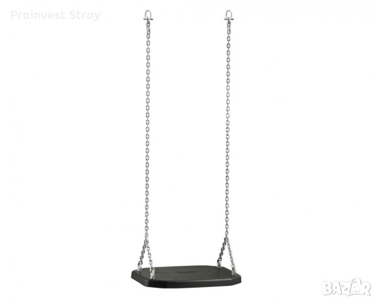 Седалка за люлка права гумена с метална вложка и включени поцинковани синджири AC2005 44*30*3 см.  , снимка 1