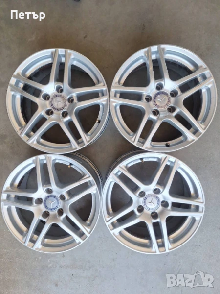 АЛУМИНИЕВИ ДЖАНТИ ЗА МЕРЦЕДЕС -5Х112Х66.6-16 цола, снимка 1