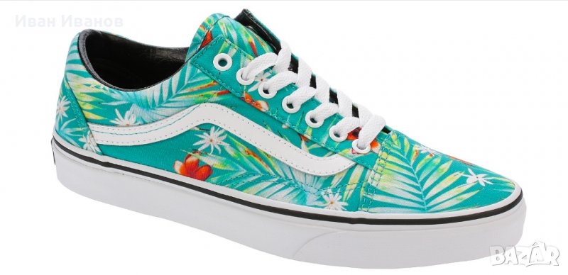 кецове Vans  Old Skool - Decay Palms white true baltic номер 42,5, снимка 1