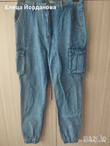 Големи дамски карго дънки, снимка 1