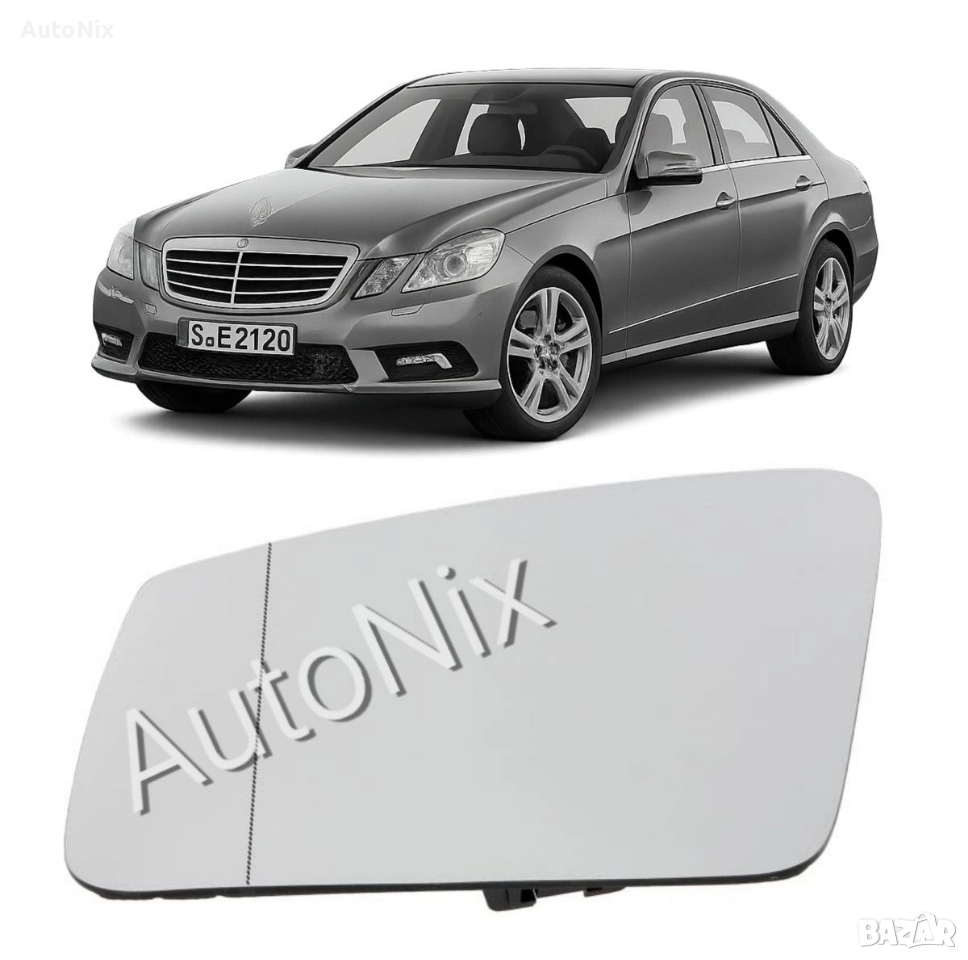 Стъкло за огледало за Mercedes W212 E Class с подгрев за мерцедес е, снимка 1