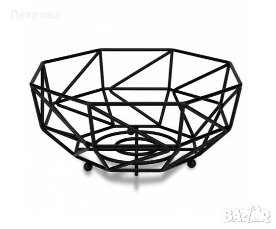 Черна метална фруктиера-29 см., снимка 1