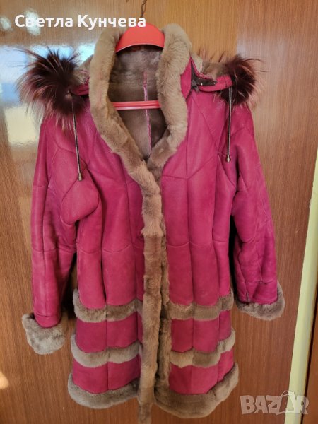 Дамско зимно палто от телешка кожа, снимка 1