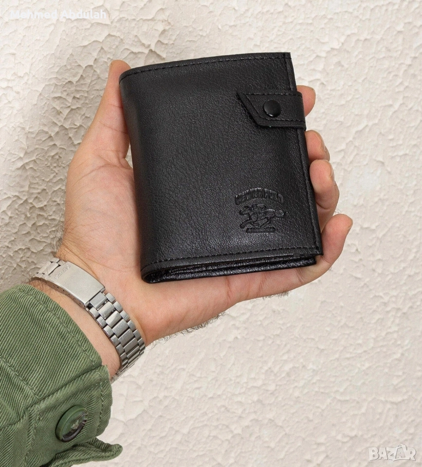 Мъжки портфейл с джоб за монети, снимка 1