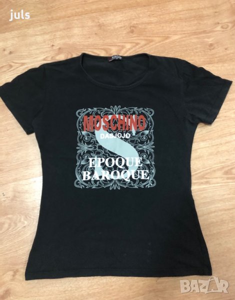 Тениска на марка Morgan, с надпис Moschino, снимка 1