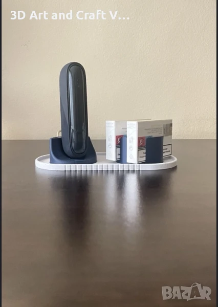 Комплект зарядна станция за IQOS + поставка за две кутии цигари, снимка 1
