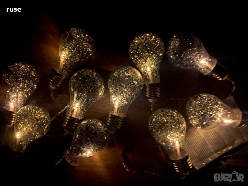НОВА! Коледна светеща гирлянда коледни лампички с LED светлина, снимка 1