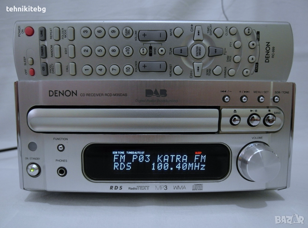 ⭐⭐⭐ DENON RCD-M35DAB ⭐⭐⭐ CD/MP3/WMA ресивър с DAB/FM с RDS/EON/PTY/PS/TA/RT/TP/CT, снимка 1