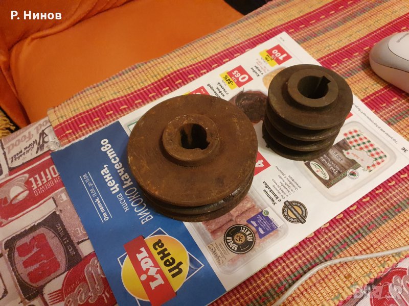 ремъчни шайби за ел.двигател/електромотор/електродвигател  24 мм  28 мм ос, снимка 1