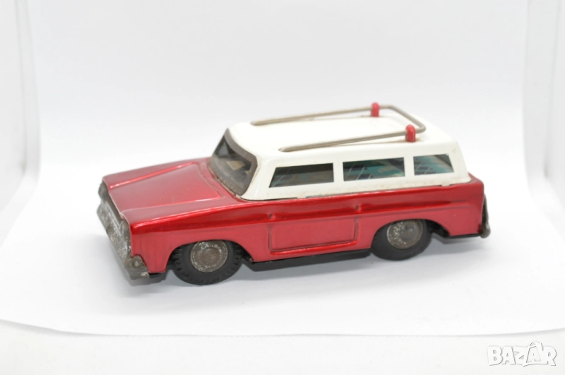 Метална ретро количка с механизъм, снимка 1