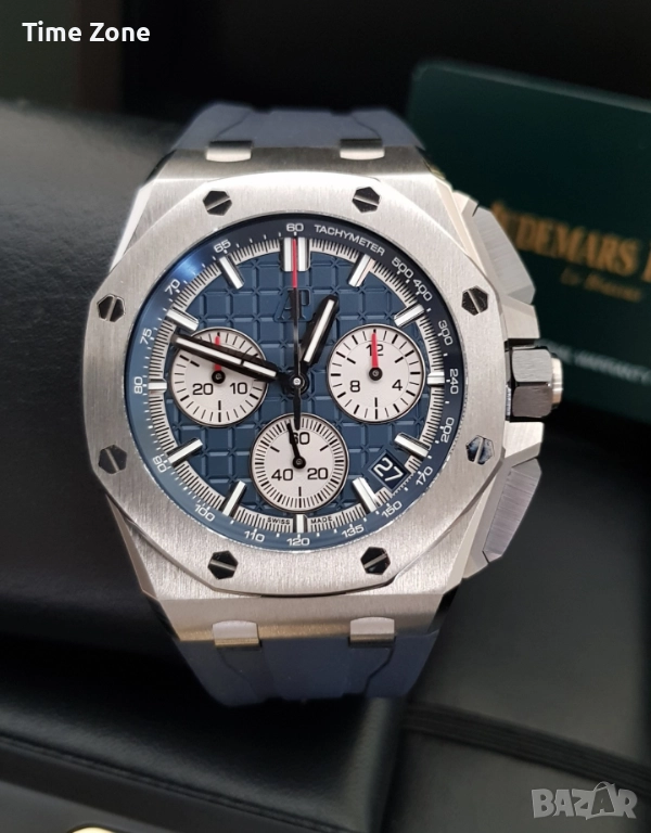 Audemars Piguet Royal Oak Offshore Chronograph 43mm Steel Blue Dial, снимка 1