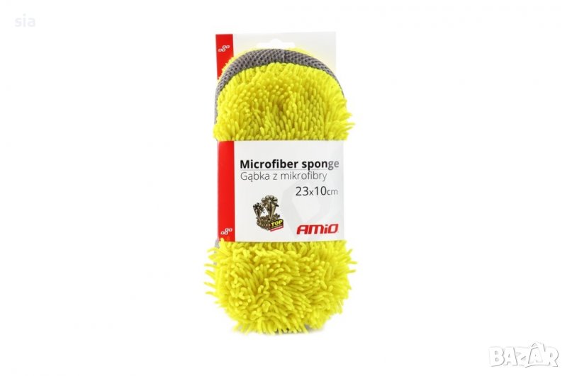 МИКРОФИБЪРНА ГЪБА ЗА ПОЧИСТВАНЕ, 63ГР 23Х10,5Х5СМ 02516 1БР., снимка 1