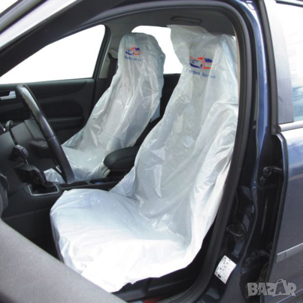 Предпазни калъфи за седалки 100 броя автосервиз автомивка сервиз, снимка 1
