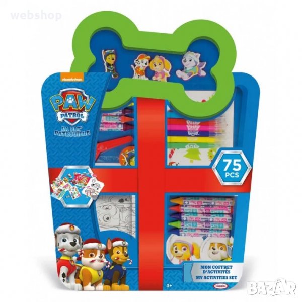 Детски комплект за оцветяване 75 части, PAW PATROL, снимка 1