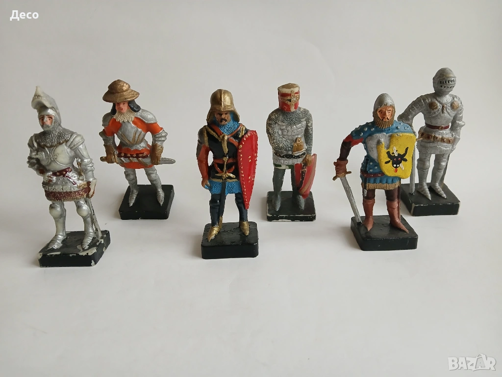 Стари полски фигурки големи рицари., снимка 1