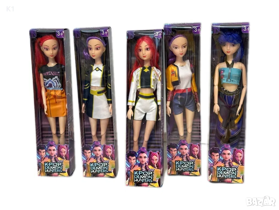 Пееща K-POP Demon Hunters Кукла - Светещо сърце/музика Rumi/Zoey/Mira - истински Кей Поп Вайб !, снимка 1
