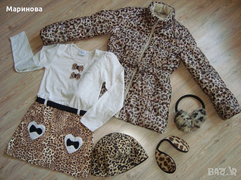 Леопардова туника и шапка , снимка 1